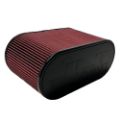 Picture of S & B Air Filter 4x12 Inch Oval with Hole Red Oil 