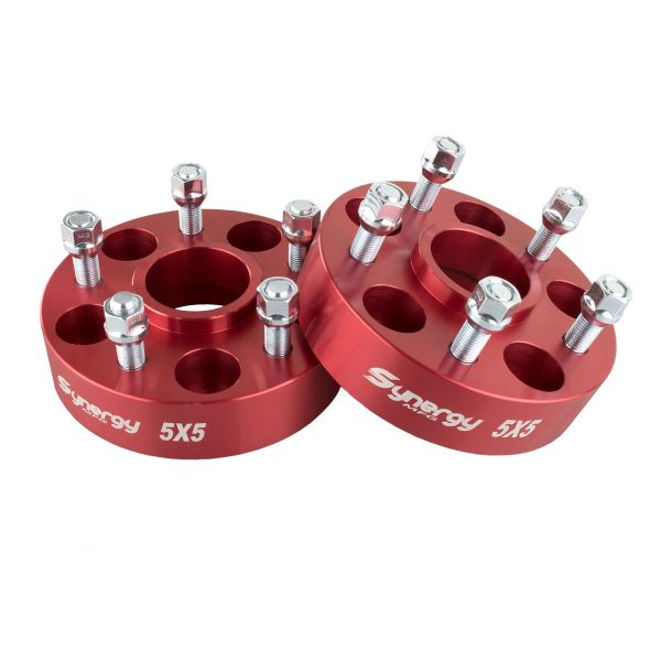 Picture of Jeep JL Hub Centric Wheel Spacers 5X5-1-3/4 Inch Width M14 x 1.50 Stud Size Wrangler JL Synergy MFG
