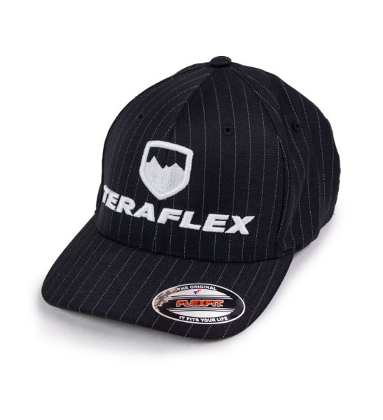 Picture of Premium FlexFit Pinstripe Hat Black Small / Medium TeraFlex