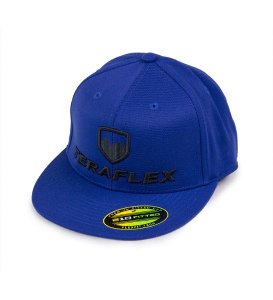 Picture of Premium FlexFit Flat Visor Hat Royal Blue Small / Medium TeraFlex