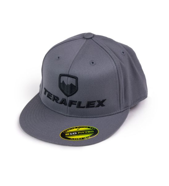 Picture of Premium FlexFit Flat Visor Hat Dark Gray Small / Medium TeraFlex