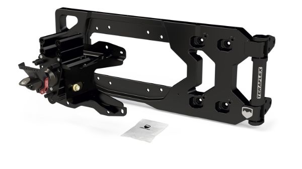 Picture of Jeep JL Alpha HD Hinged Spare Tire Carrier and Adjustable Spare Tire Mount Kit - 5x5 Inch TeraFlex