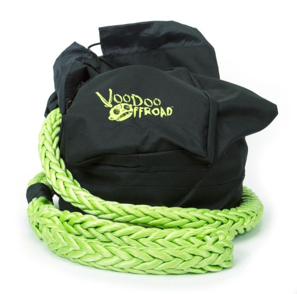 Picture of Recovery Rope Bag Green Nylon Mesh Front Panel Zipper VooDoo Offroad