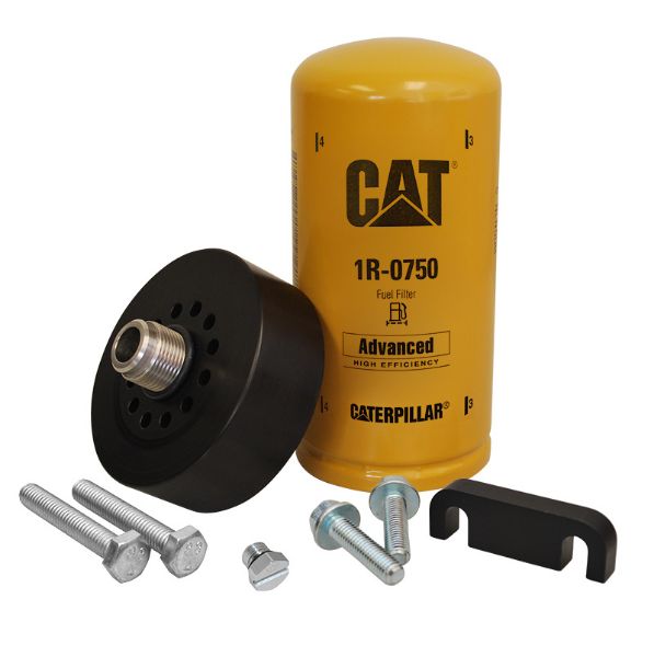 Picture of CAT Adapter with 1R-0750 Filter Bleeder Screw & Spacer 01-16 GM 6.6L Duramax XDP
