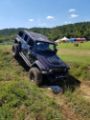 Picture of Jeep Wrangler Sunshade For 18-Up Wrangler JL 2 Door Black Nylon Combat Off Road
