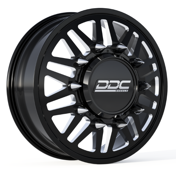 Picture of Super Duty/Ram Dually Wheel Kit F-450 05-10 F-450 15-22 Ram 4500 08-22 Aftermath Black/Milled 22X8.25 10X225 12.50