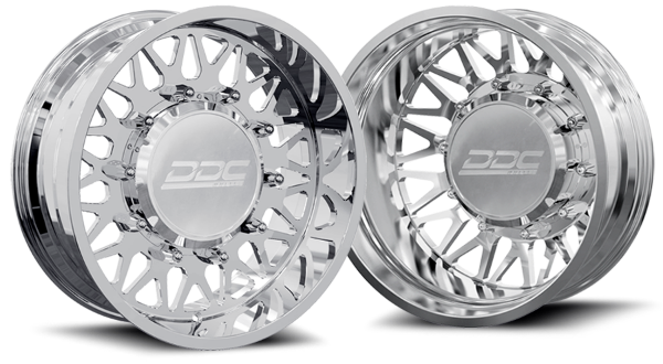 Picture of Dually Wheels The Mesh Forged 22x8.25 8x170 Polished SS Fronts 99-04 Ford F-350 DDC Wheels