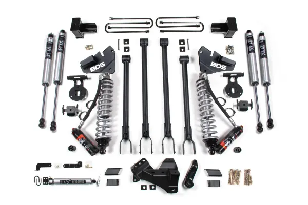 Picture of BDS 4" Lift Kit W/ 4-Link FOX 2.5 Performance Elite Coil-Over Conversion Ford F250/F350 Super Duty (17-19) 4WD Diesel