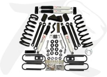 Ram 2500 6.0 Inch Front 4.0 Inch Rear Axle Forward Suspension System 2009 Ram 2500 4WD Diesel/V10 Revtek