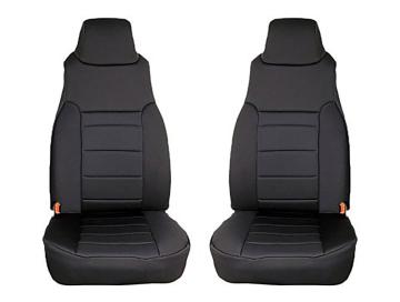 Seat Cover Kit Front Neoprene Black 97-02 Jeep Wrangler TJ Rugged Ridge