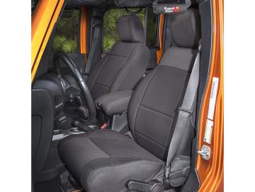 Seat Cover Kit Front Neoprene Black 11-18 Jeep Wrangler JK Rugged Ridge