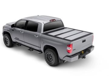 Tonneau Cover Fusion 2014-2017 Toyota Tundra 6 Foot 7 Inch Bed With Deck Rail System Black UnderCover