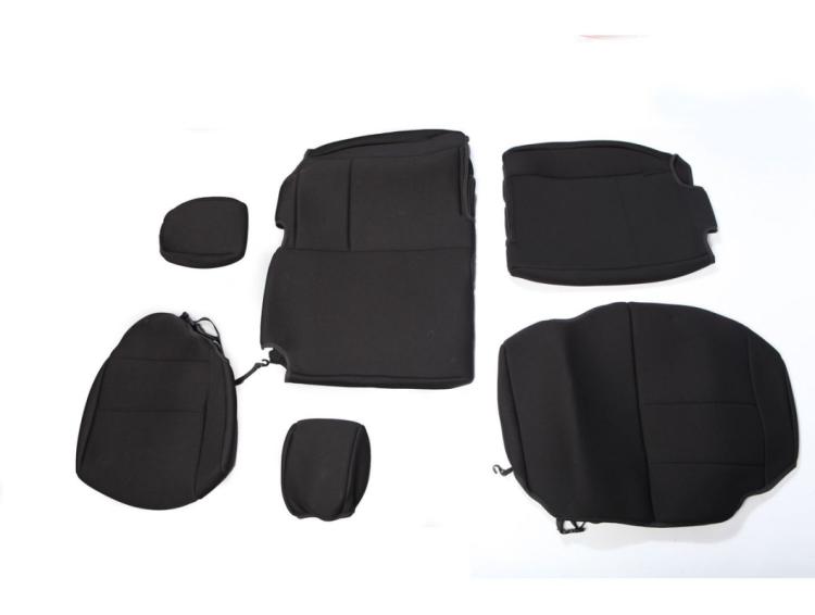 Seat Cover Rear Neoprene Black 07-18 Jeep Wrangler JKU Rugged Ridge