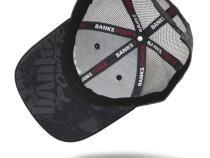 Banks Power Hat Twill/Mesh Black/Gray/Black Curved Bill Snap Backstrap Banks Power