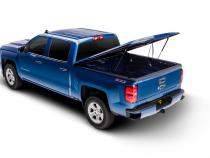 Tonneau Cover LUX 05-15 Toyota Tacoma 5 Foot Bed Crew Cab With Deck Rail System Black UnderCover