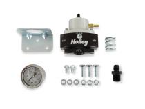 Adjustable Billet By-Pass Regulator 3/8 NPT Kit Adjustable Billet By-Pass Return Style Fuel Pressure Regulator 3/8 NPT Kit with Fuel Pressure Gauge and Adapter Fittings Boost Reference 11 Holley